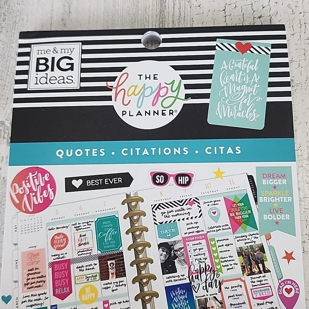 The Happy Planner Quotes 30 sticker sheets 427 stickers fits Classic Planner NEW